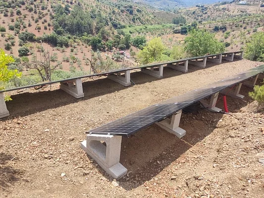 Instalación solar en suelo